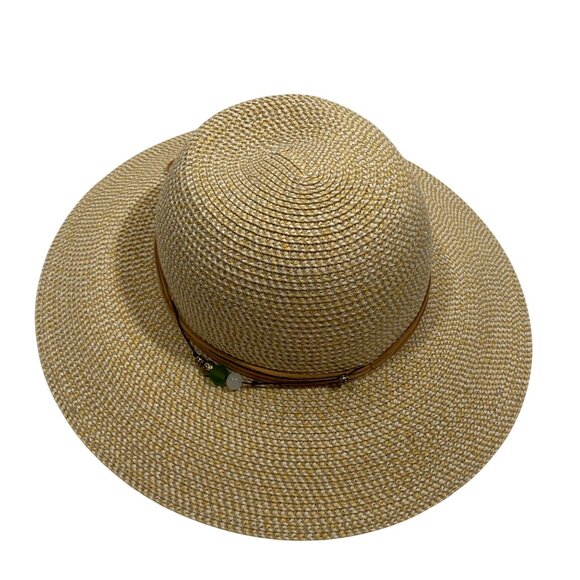 Sunday Afternoons Womens Straw packable Sun Hat With Beaded Strap Medium beach - Picture 1 of 10